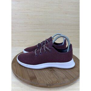 Allbirds Tree Runners Burgundy Maroon Athletic Running Shoes Womens Size 6